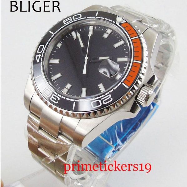white marks black red ceramic bezel 43mm men's watch black dial luminous automatic movement wrist watch1, Slivery;brown
white marks black red ceramic bezel 43mm men's watch black dial luminous automatic movement wrist watch1, Slivery;brown