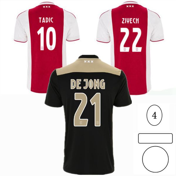 retro classic 2018 2019 ajax soccer jersey huntelaar nouri de ligt tadic de jong ziyech home away 18/19 football shirt s-2xl, Black;yellow
retro classic 2018 2019 ajax soccer jersey huntelaar nouri de ligt tadic de jong ziyech home away 18/19 football shirt s-2xl, Black;yellow