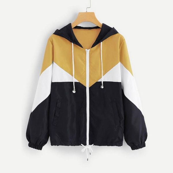 running jackets women's basic hooded jacket patchwork long sleeve clothing multicolor autumn coat female casual windbreaker, Black;red
running jackets women's basic hooded jacket patchwork long sleeve clothing multicolor autumn coat female casual windbreaker, Black;red
