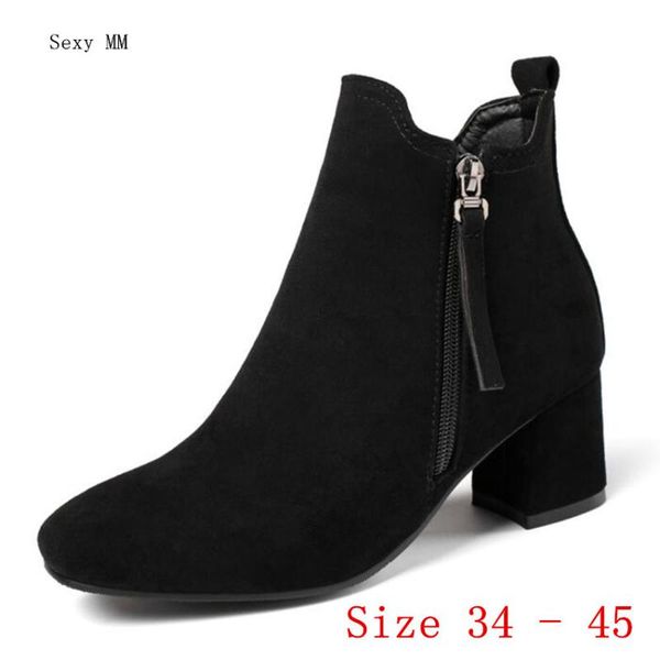 spring autumn high heels women ankle boots woman short boots high heel shoes plus size 34 - 40 41 42 43 44 45, Black
spring autumn high heels women ankle boots woman short boots high heel shoes plus size 34 - 40 41 42 43 44 45, Black