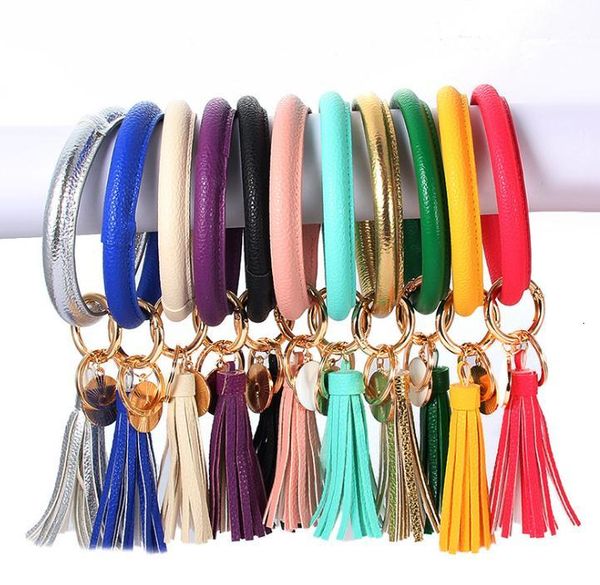 chain pu wristr leather bracelet ring tassel pendant wristbands sports keychain bracelets round key rings da247, Silver
chain pu wristr leather bracelet ring tassel pendant wristbands sports keychain bracelets round key rings da247, Silver