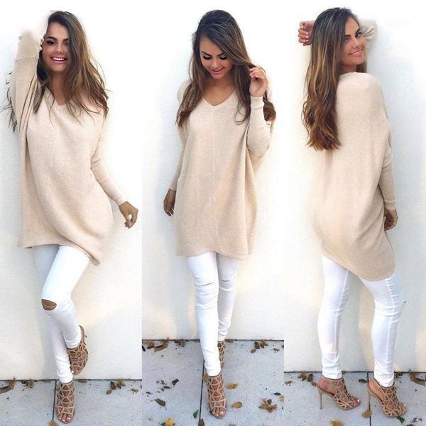 wholesale- 2017 spring autumn winter sweater women pullovers knitted casual cashmere sweaters v-neck loose pullover long sleeve jumpers1, White;black
wholesale- 2017 spring autumn winter sweater women pullovers knitted casual cashmere sweaters v-neck loose pullover long sleeve jumpers1, White;black
