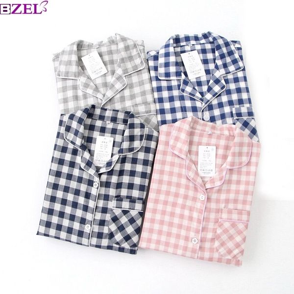 lovers spring new pajama set plaid 100%gauze cotton men and women's couple sleepwear turn-down collar household wear casual wear y20042, Black;red
lovers spring new pajama set plaid 100%gauze cotton men and women's couple sleepwear turn-down collar household wear casual wear y20042, Black;red