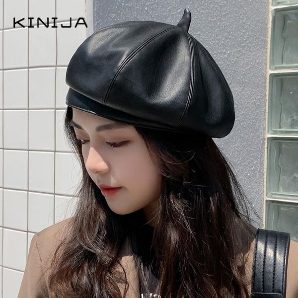 autumn femme pu faux leather beret korean winter octagonal painters cap panama retro design art hat women flat hat, Blue;gray
autumn femme pu faux leather beret korean winter octagonal painters cap panama retro design art hat women flat hat, Blue;gray