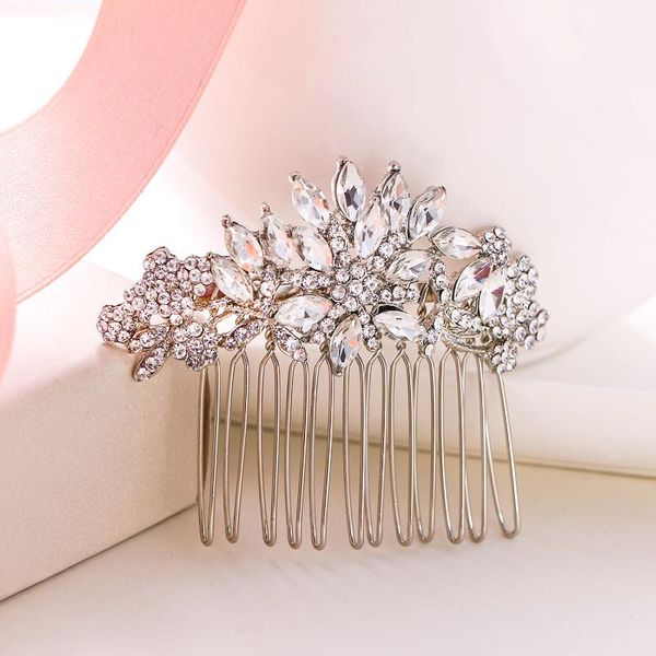 tuliper flower bridal hair comb hairpin women wedding hair accessories crystal rhinestone pieces party jewelry gift, Golden;silver
tuliper flower bridal hair comb hairpin women wedding hair accessories crystal rhinestone pieces party jewelry gift, Golden;silver