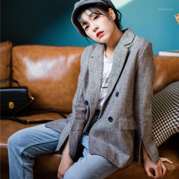 women's suits & blazers spring autumn plaid women blazer coat causal long sleeve office ladies pocket suit1, White;black
women's suits & blazers spring autumn plaid women blazer coat causal long sleeve office ladies pocket suit1, White;black