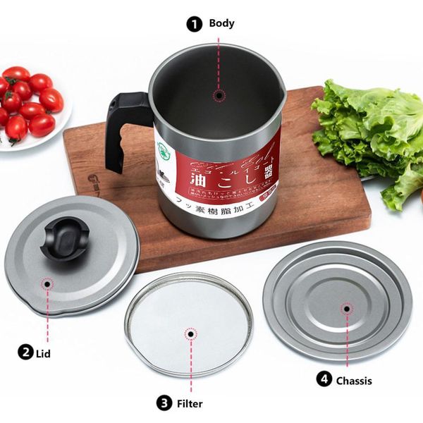 1.4l/ 1.7l stainless steel lard tank oil pot large capacity filter separator storage kitchen tools kettle
1.4l/ 1.7l stainless steel lard tank oil pot large capacity filter separator storage kitchen tools kettle