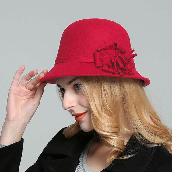 wide brim hats women bucket hat round cloche warm elegant imitation wool vintage adults bowler cap autumn winter holiday flower felt, Blue;gray
wide brim hats women bucket hat round cloche warm elegant imitation wool vintage adults bowler cap autumn winter holiday flower felt, Blue;gray
