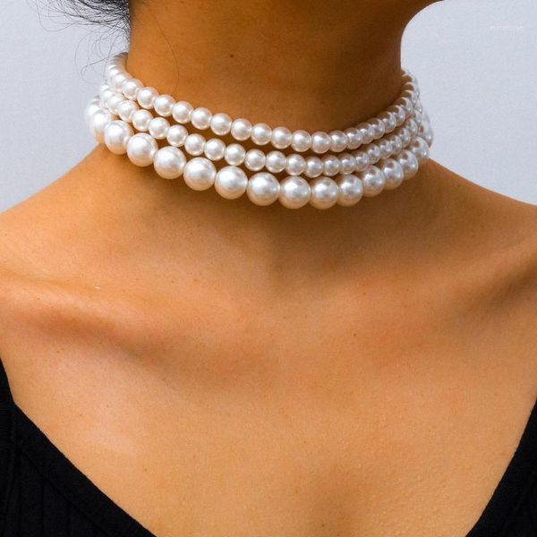 pendant necklaces vintage baroque pearl necklce for women layered boho white imiation choker necklace elegant collar jewelry charm1, Silver
pendant necklaces vintage baroque pearl necklce for women layered boho white imiation choker necklace elegant collar jewelry charm1, Silver