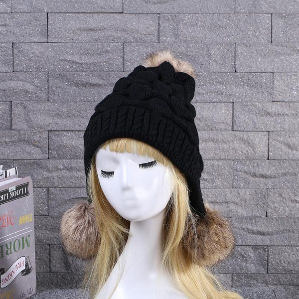 beanie/skull caps faux fur pom knitted beanies winter warm soft thick pompom ball ski hat cap bonnet fashion kpop style streetwear for women, Blue;gray
beanie/skull caps faux fur pom knitted beanies winter warm soft thick pompom ball ski hat cap bonnet fashion kpop style streetwear for women, Blue;gray