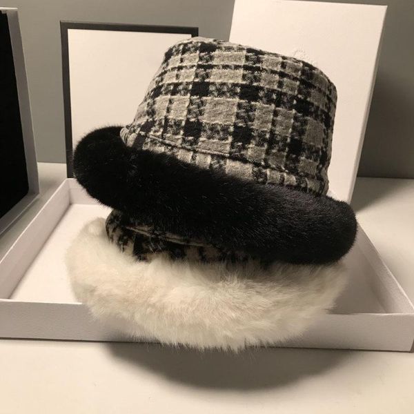 wide brim hats maxsiti u winter woolen plaid split joint plush warm bucket hat for women fashion flat casual fur fisherman's basin, Blue;gray
wide brim hats maxsiti u winter woolen plaid split joint plush warm bucket hat for women fashion flat casual fur fisherman's basin, Blue;gray