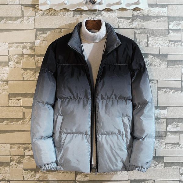 2020 winter new men's gradient color cotton-padded jacket youth casual fashion padded jacket plus size men's clothing, Black
2020 winter new men's gradient color cotton-padded jacket youth casual fashion padded jacket plus size men's clothing, Black