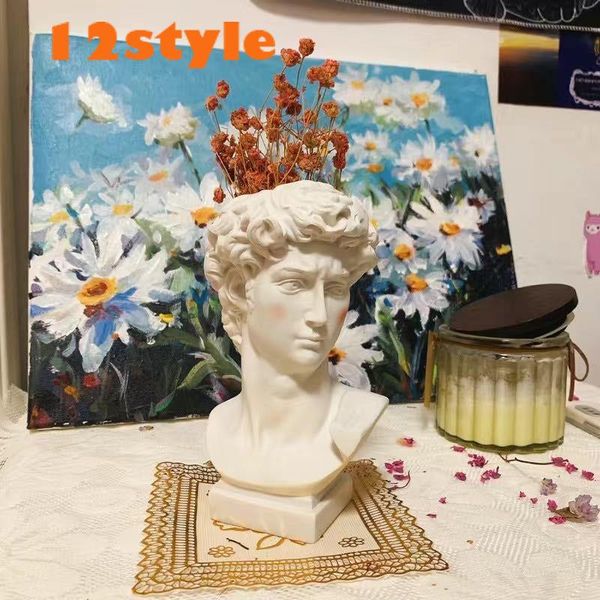 vases creative art flower pot makeup brush storage pen holder portrait human head resin david medici vase home decoration ornaments
vases creative art flower pot makeup brush storage pen holder portrait human head resin david medici vase home decoration ornaments