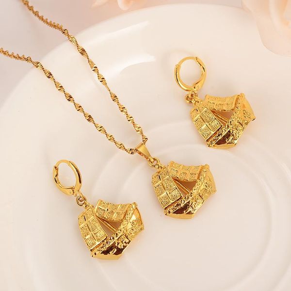 gold dubai boat pendant necklace earrings jewelry sets for women girls traditional party wedding bridal souvenir jewelry gift, Silver
gold dubai boat pendant necklace earrings jewelry sets for women girls traditional party wedding bridal souvenir jewelry gift, Silver