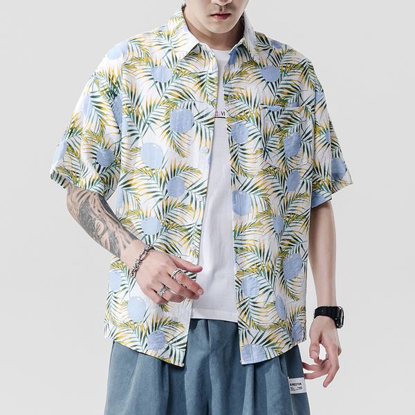 2021 brand new 2021beach summer print flower short sleeves hawaii collar korea style shirt for men's harajuku clothing fjte, White;black
2021 brand new 2021beach summer print flower short sleeves hawaii collar korea style shirt for men's harajuku clothing fjte, White;black