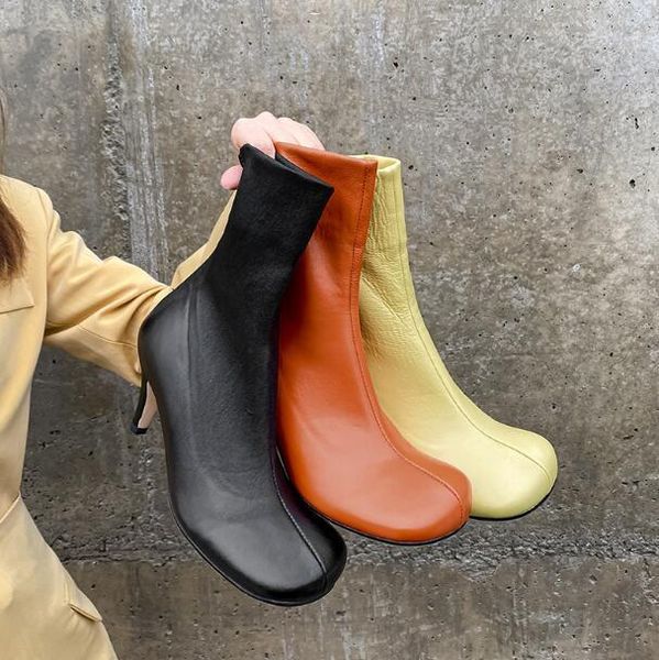 drop shipping fashion black orange nude sheep skin big square toe ankle boots genuine leather cm heels elastic short boots
drop shipping fashion black orange nude sheep skin big square toe ankle boots genuine leather cm heels elastic short boots