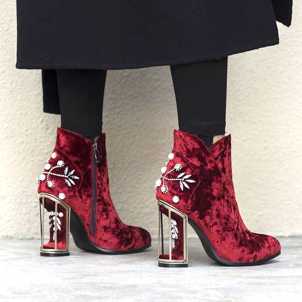chunky metal beauty fretwork strass cage shoes velvet ladies pearl glass ankle gladiator boots y6av, Black
chunky metal beauty fretwork strass cage shoes velvet ladies pearl glass ankle gladiator boots y6av, Black