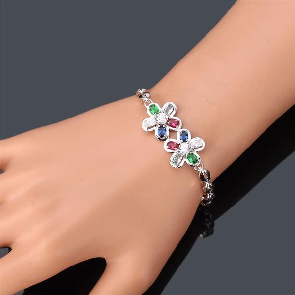 starlord gold color bracelet fashion jewelry charms colorful flower + cubic zirconia bracelets for women h496, Golden;silver
starlord gold color bracelet fashion jewelry charms colorful flower + cubic zirconia bracelets for women h496, Golden;silver