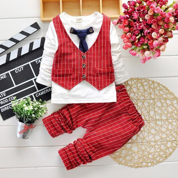 boys spring two fake clothing sets kids boys button letter bow suit sets children jacket + pants 2 pcs clothing set baby q1215, White
boys spring two fake clothing sets kids boys button letter bow suit sets children jacket + pants 2 pcs clothing set baby q1215, White