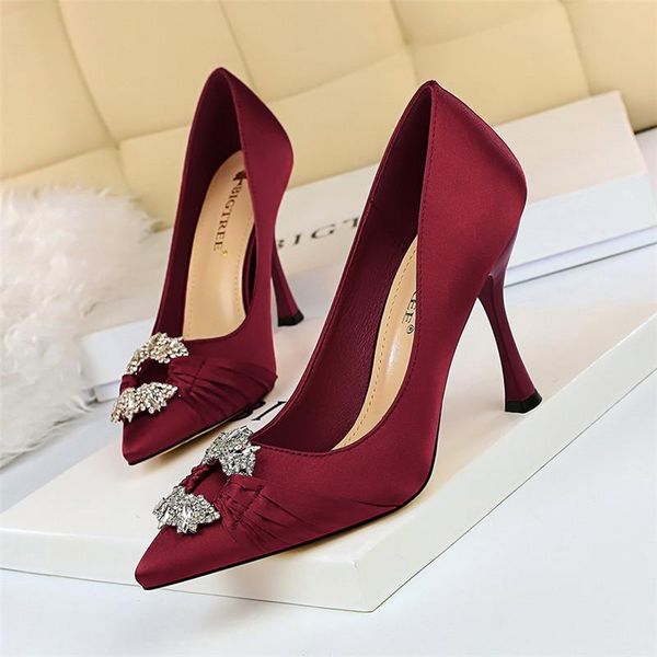 dress shoes bigtree 10cm woman's high heel pointed toe luxury crystal pumps female silk blue green wedding bridal valentine ladies, Black
dress shoes bigtree 10cm woman's high heel pointed toe luxury crystal pumps female silk blue green wedding bridal valentine ladies, Black