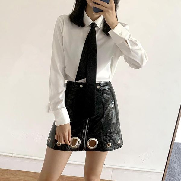 fashion woman summer black necktie white chiffon blouse women office spring long sleeve female shirts korean clothes1
fashion woman summer black necktie white chiffon blouse women office spring long sleeve female shirts korean clothes1