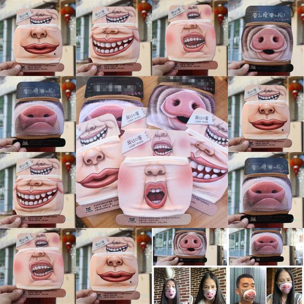 big dust anti pig cute cotton funny mouth mask cartoon face emotiction ma 7e4p
