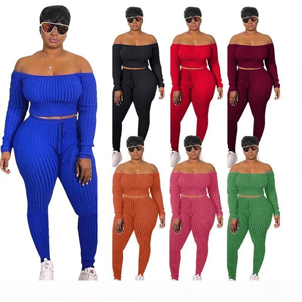 women plus size two piece set off shoulder crop lace up pants tracksuit fall clothing streetwear matching sets, Gray
women plus size two piece set off shoulder crop lace up pants tracksuit fall clothing streetwear matching sets, Gray