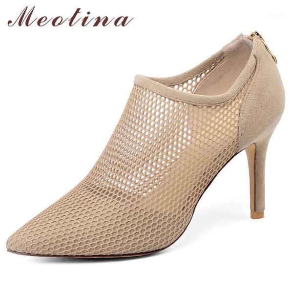 dress shoes meotina women high heels kid suede zipper thin genuine leather cutout pointed toe pumps ladies size 33-401, Black
dress shoes meotina women high heels kid suede zipper thin genuine leather cutout pointed toe pumps ladies size 33-401, Black