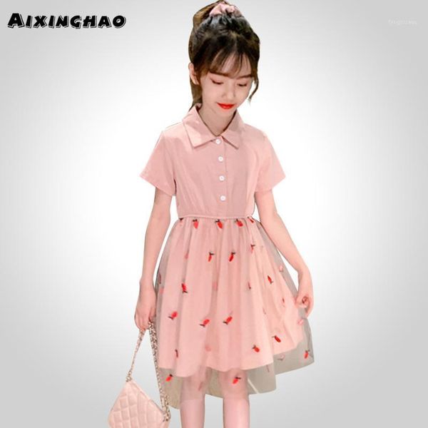 girl's dresses summer for girls print party dress kids mesh children turn down collar children's costumes for1, Red;yellow
girl's dresses summer for girls print party dress kids mesh children turn down collar children's costumes for1, Red;yellow