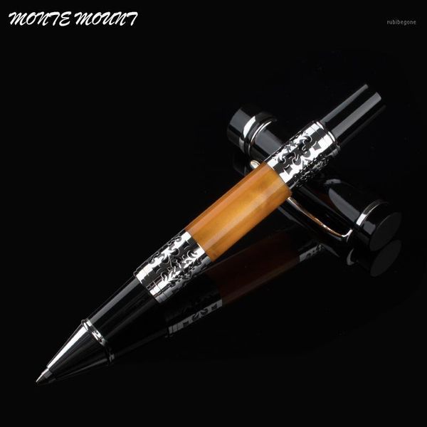 ballpoint pens monte mount 675 orange celluloid roller ball pen silver flower carved1, Blue;orange
ballpoint pens monte mount 675 orange celluloid roller ball pen silver flower carved1, Blue;orange