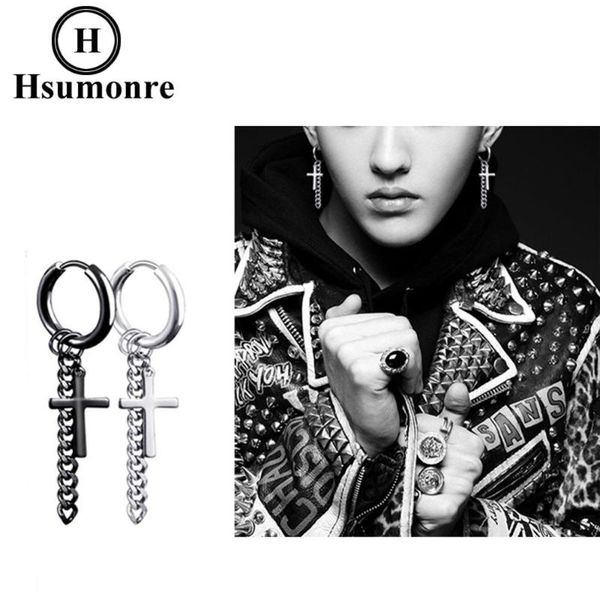 cross punk hoop earrings stainless steel stud huggie dangle earrings hinged piercing jewelry silver color balck 1 pc, Golden;silver
cross punk hoop earrings stainless steel stud huggie dangle earrings hinged piercing jewelry silver color balck 1 pc, Golden;silver