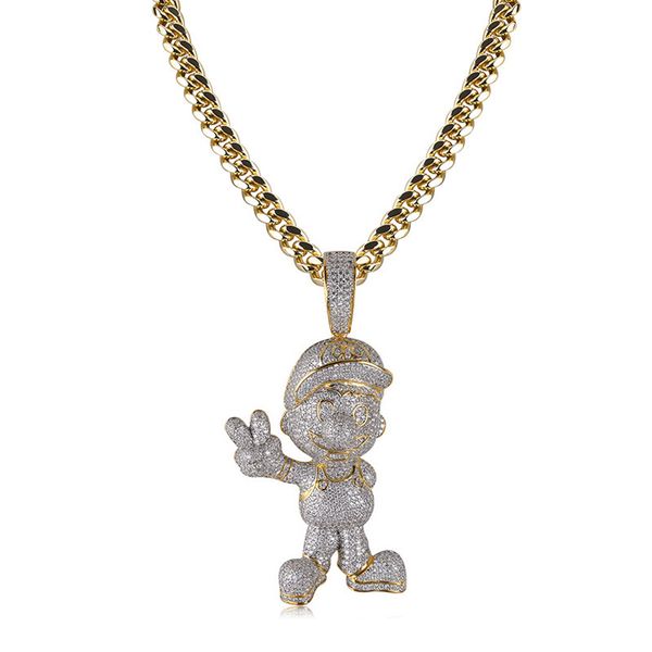 character beautiful cartoon pendant hip hop fashion jewelry new arrival cubic zirconia of men necklace 3y2p, Silver
character beautiful cartoon pendant hip hop fashion jewelry new arrival cubic zirconia of men necklace 3y2p, Silver