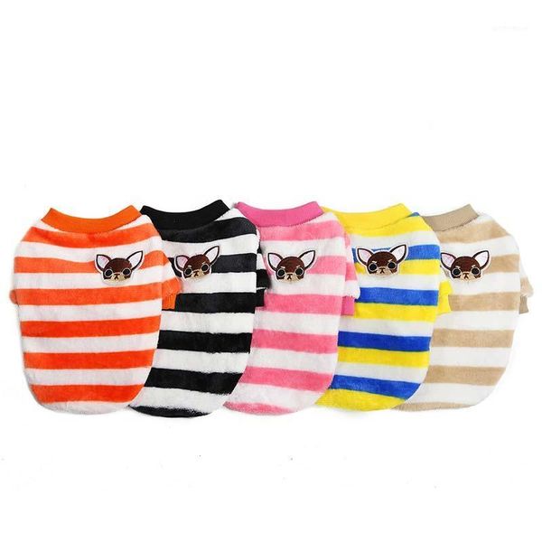 dog apparel pet winter plush color striped fleece sweater teddy schnauzer bichon clothes small clothes1
dog apparel pet winter plush color striped fleece sweater teddy schnauzer bichon clothes small clothes1
