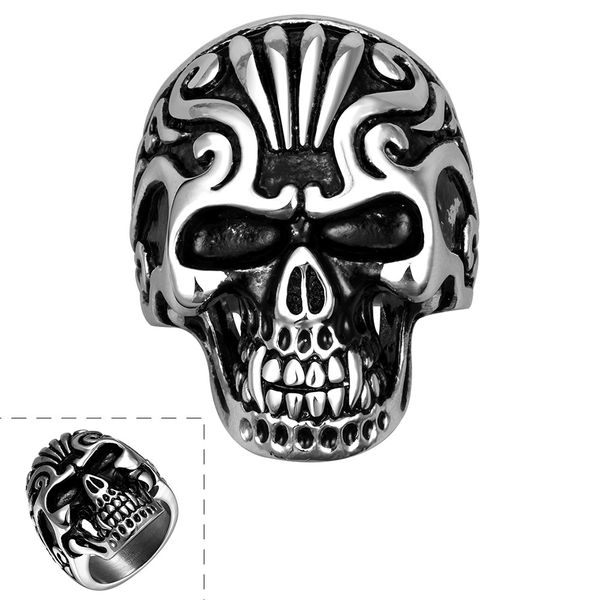 ancient maya skull titanium steel ring male fashion european and american stainless steel finger ring bracelet accessory gmyr048, Silver
ancient maya skull titanium steel ring male fashion european and american stainless steel finger ring bracelet accessory gmyr048, Silver