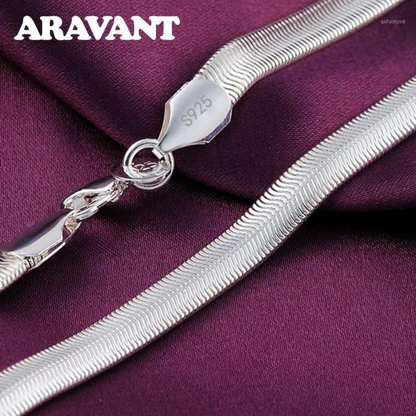 925 sterling silver 16/18/20/22/24 inch 6mm flat snake chain necklace for men fashion wedding jewelry1
925 sterling silver 16/18/20/22/24 inch 6mm flat snake chain necklace for men fashion wedding jewelry1