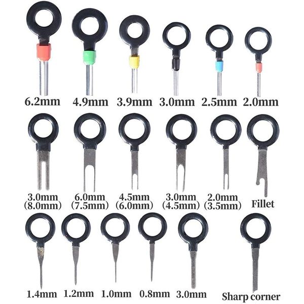 pcs terminal removal key tool, pin extractor puller repair remover tools for most connector professional hand tool sets
pcs terminal removal key tool, pin extractor puller repair remover tools for most connector professional hand tool sets