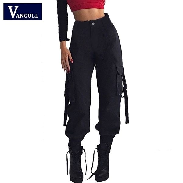 vangull black high waist cargo pants women pockets patchwork loose streetwear pencil pants fashion hip hop women's trousers 201228, Black;white
vangull black high waist cargo pants women pockets patchwork loose streetwear pencil pants fashion hip hop women's trousers 201228, Black;white