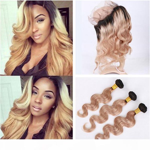 1b 27 honey blonde ombre brazilian virgin hair weaves with 360 frontal body wave dark roots light brown 360 lace closure with bundles, Black
1b 27 honey blonde ombre brazilian virgin hair weaves with 360 frontal body wave dark roots light brown 360 lace closure with bundles, Black