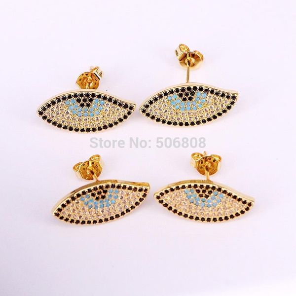 ZYZ-7885 Lovely girl women gift jewelry cz stone turkish eye charm stud earrings in Gold/Rose Gold/Silver color1, Golden;silver
ZYZ-7885 Lovely girl women gift jewelry cz stone turkish eye charm stud earrings in Gold/Rose Gold/Silver color1, Golden;silver