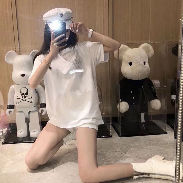 brand wanghongchao sanskrit diamond t-shirt for women new loose cotton short sleeve style reflective women's 035q, Black
brand wanghongchao sanskrit diamond t-shirt for women new loose cotton short sleeve style reflective women's 035q, Black