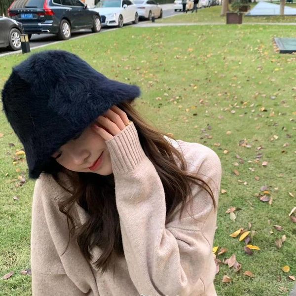 new angora fur fisherman hat women casual wild autumn winter outdoor warm shade windproof basin hat fashion bucket cap, Blue;gray
new angora fur fisherman hat women casual wild autumn winter outdoor warm shade windproof basin hat fashion bucket cap, Blue;gray