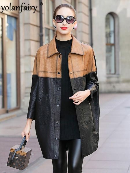 women's leather & faux real jacket women spring autumn coats and jackets elegant sheepskin 2021 cuero genuino obz1976 pph397, Black
women's leather & faux real jacket women spring autumn coats and jackets elegant sheepskin 2021 cuero genuino obz1976 pph397, Black