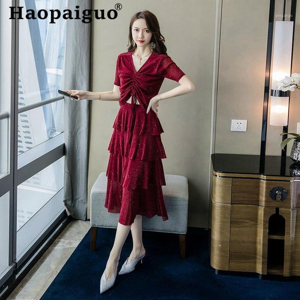 2019 summer korean style two pieces set short sleeve blouse and midi wrap black dress women 2 pieces set party suit1, White
2019 summer korean style two pieces set short sleeve blouse and midi wrap black dress women 2 pieces set party suit1, White