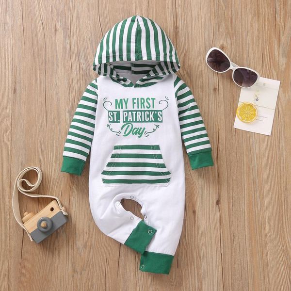 newborn baby romper baby girls clothes winter long sleeve st.patrick's day patchwork stripe print hooded cotton romper jumpsuit, White
newborn baby romper baby girls clothes winter long sleeve st.patrick's day patchwork stripe print hooded cotton romper jumpsuit, White