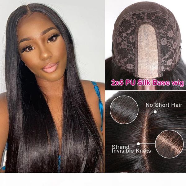 hair 2x5 pu silk base wig straight human hair wig hand tied lace closure middle part 150% density remy human, Black;brown
hair 2x5 pu silk base wig straight human hair wig hand tied lace closure middle part 150% density remy human, Black;brown