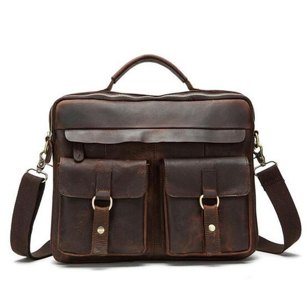 briefcases men bag business vintage genuine leather briefcase handbag messenger lapcasual shoulder
briefcases men bag business vintage genuine leather briefcase handbag messenger lapcasual shoulder