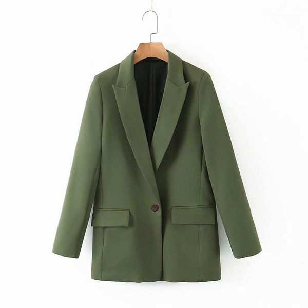 women's suits & blazers women blazer green one button female long sleeve casual jacket formal suits1, White;black
women's suits & blazers women blazer green one button female long sleeve casual jacket formal suits1, White;black