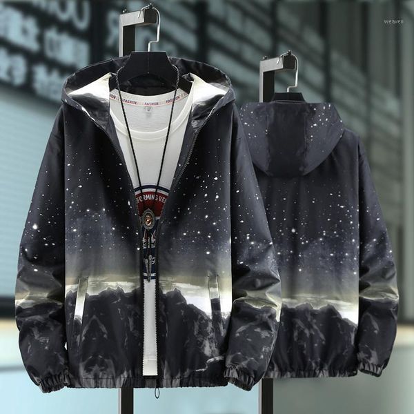 men windbreaker spring autumn jacket men women casual jacket hooded college varsity starry sky star harajuku coat youth1, Black;brown 
men windbreaker spring autumn jacket men women casual jacket hooded college varsity starry sky star harajuku coat youth1, Black;brown