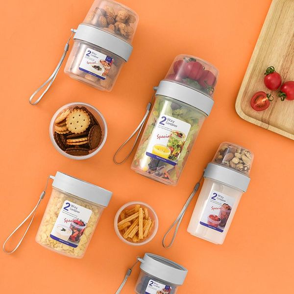 fresh-keeping box double-layer sealed compartment transparent storage box breakfast leak-proof cup type storage fas6 
fresh-keeping box double-layer sealed compartment transparent storage box breakfast leak-proof cup type storage fas6