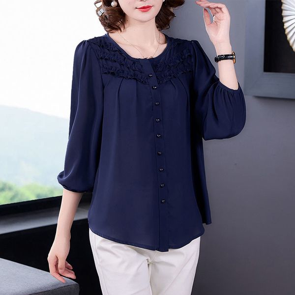 2021 new blouse women plus size 5xl womens and blouses o-neck chiffon print shirt summer blouse ingd, White
2021 new blouse women plus size 5xl womens and blouses o-neck chiffon print shirt summer blouse ingd, White